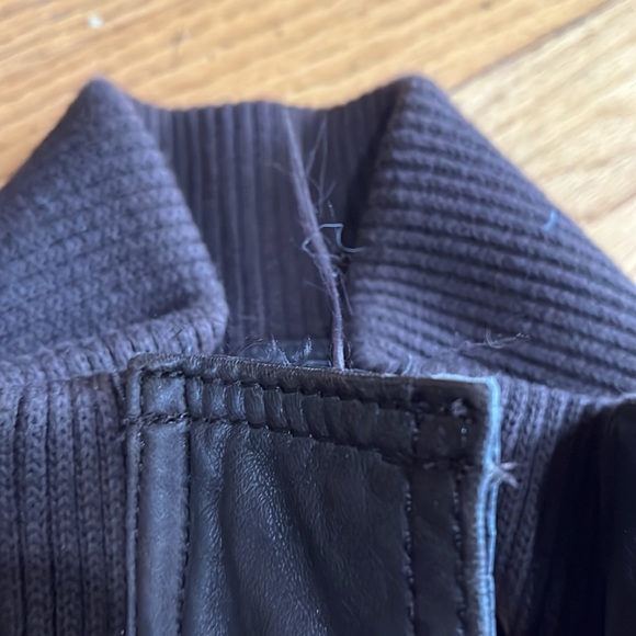 Brown leather leather jacket - Picture 8 of 8